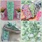 50g Mix Flatback Rhinestones Half Pearls for Crafts Mixed Size 3mm-10mm Flat Back Rhinestones for Crafts Flatback Pearls for DIY Tumblers Mugs Nail Art Shoes Clothes (Fresh Green Series)